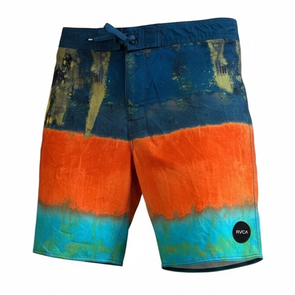 RVCA Men's Outbound Swim Trunks, Indigo, Size 34 - LIKE NEW